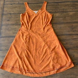 Toad&Co Sunkissed Cutout floral tank Lightweight Dress Sz XS Orange